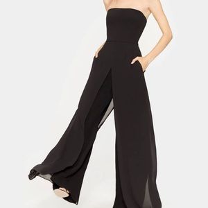 Halston Heritage Women's Strapless Jumpsuit